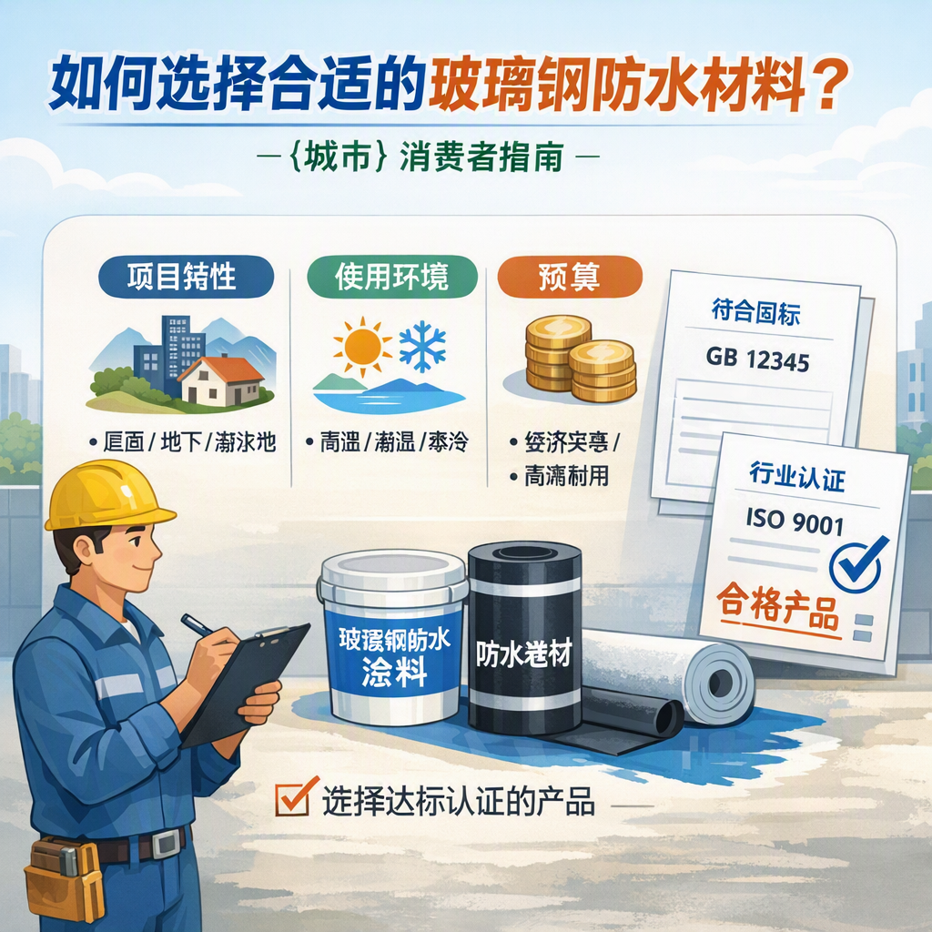 如何判定玻璃钢防水材料的合格标准? 攀枝花 消费者指南